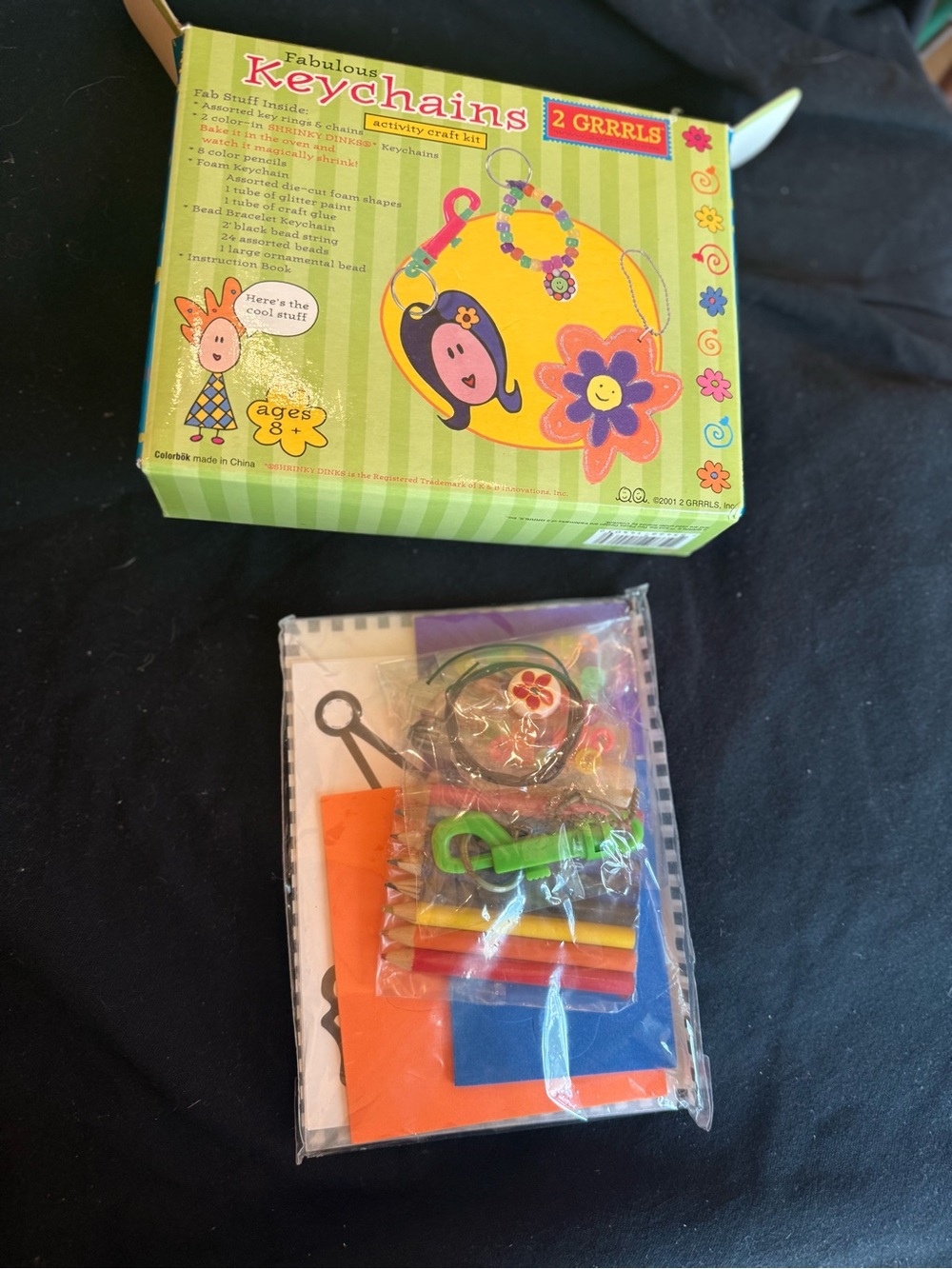 2 GRRRLS Fabulous Keychains Activity Craft Kit - Picture 3 of 4